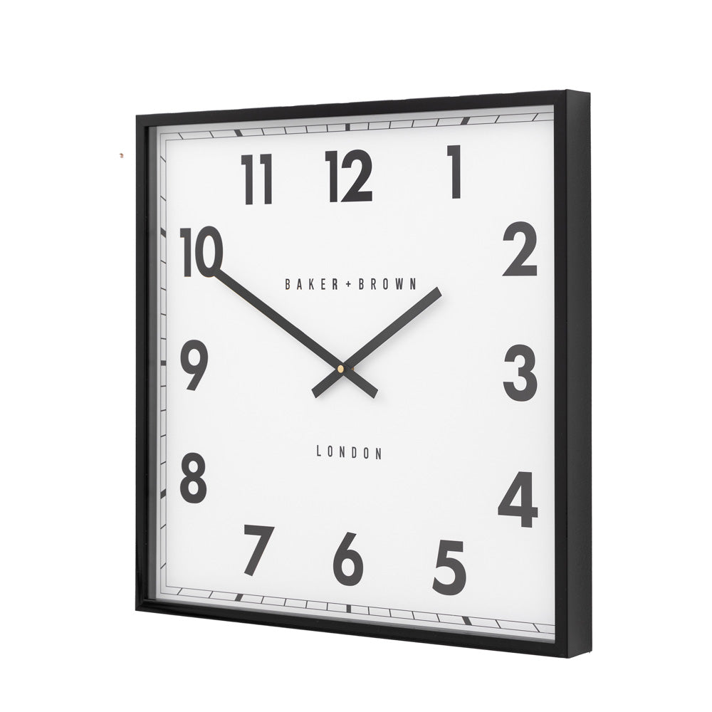 Buxton Wall Clock Black 50cm
