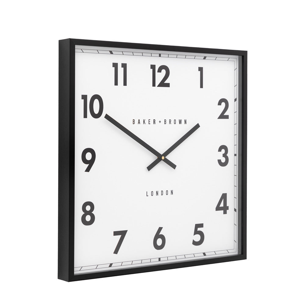 Buxton Wall Clock Black 50cm