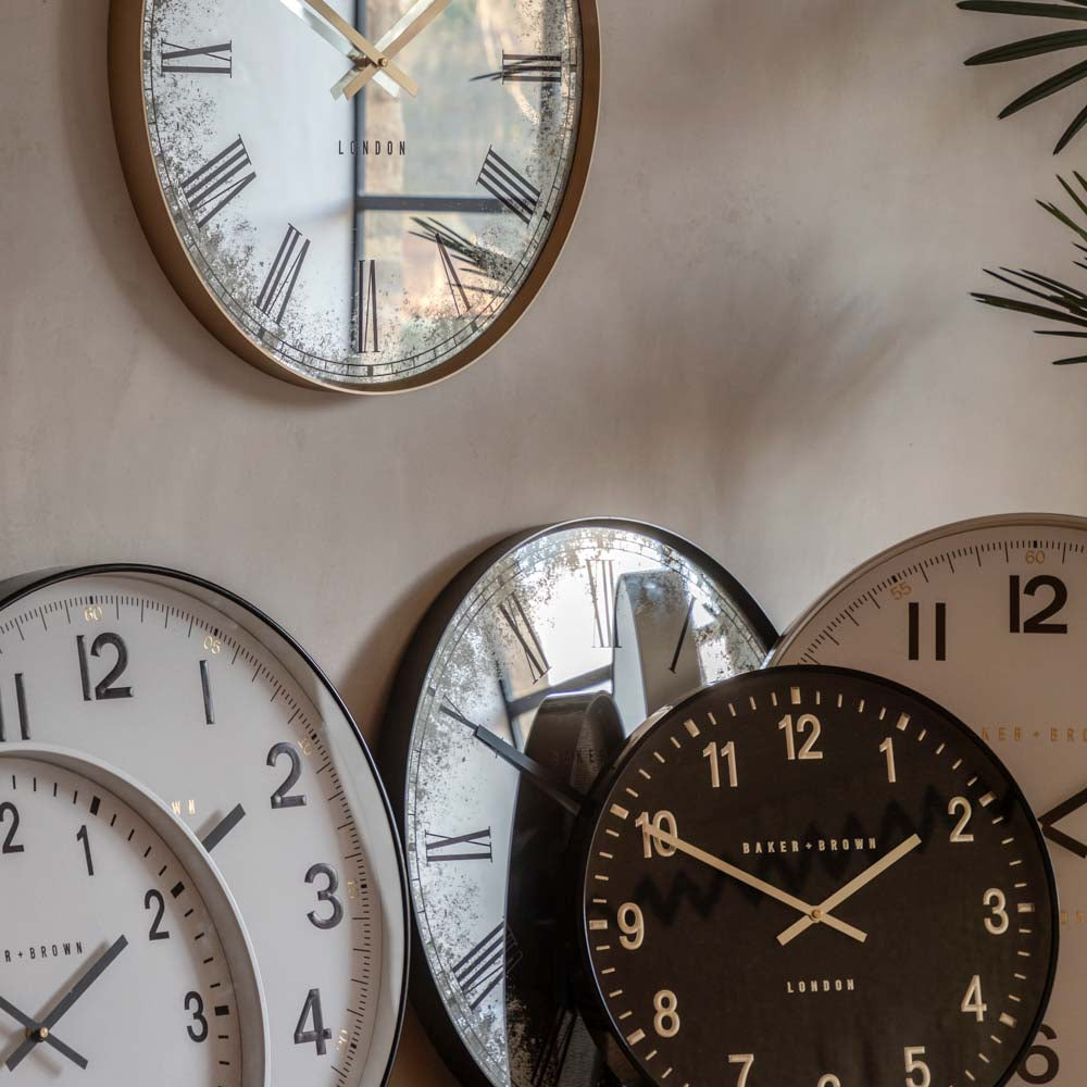 Whitby Wall Clock Black 50cm