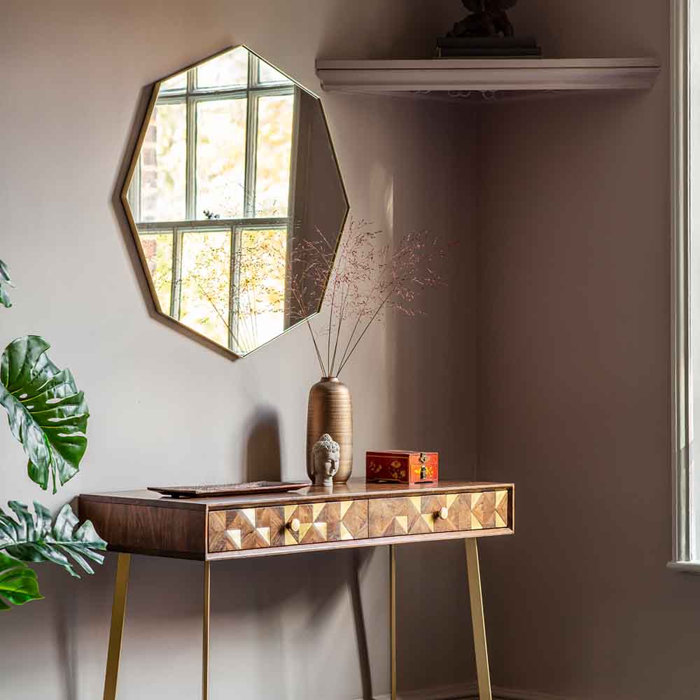 Attard Octagon Mirror Champagne