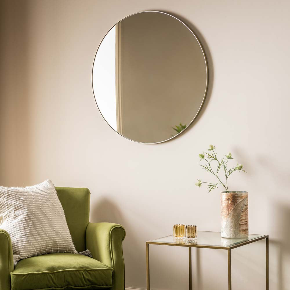 Attard Round Mirror Champagne