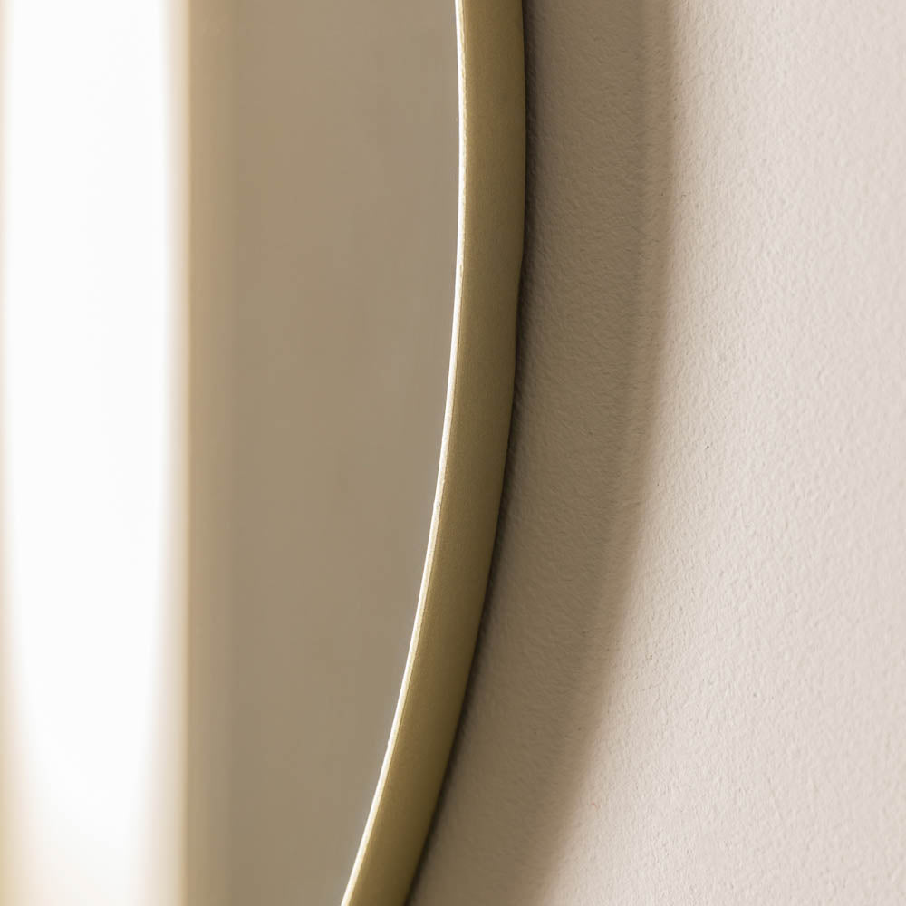 Attard Round Mirror Champagne
