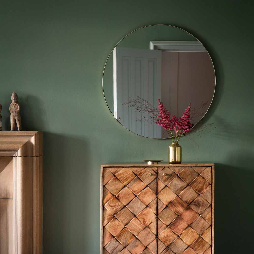 Attard Round Mirror Champagne