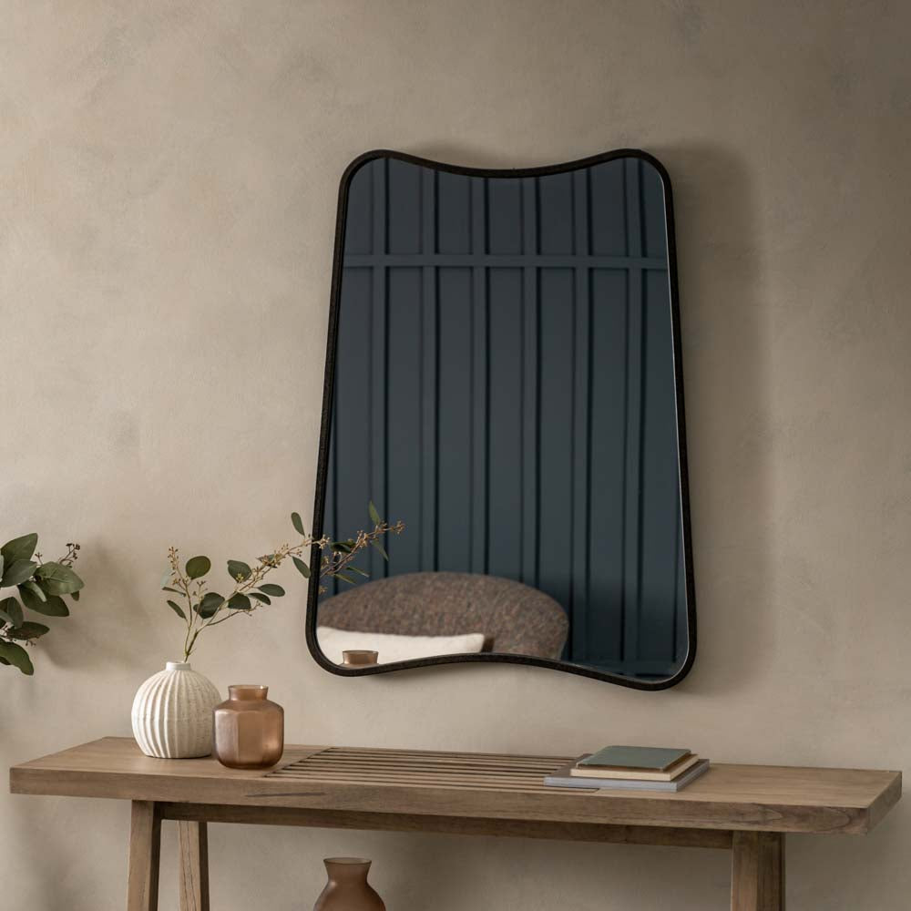 Phuket Rectangle Mirror Black