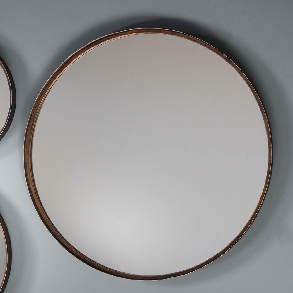 Woking Round Mirror Bronze (2 Pack)