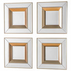 Bodensee Mirror Square Gold / Silver (4 Pack)