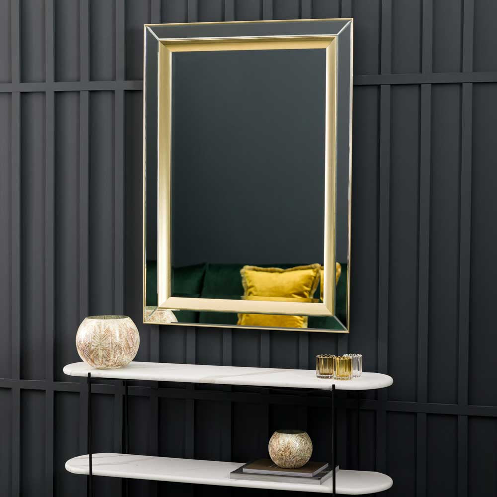 Bodensee Mirror Rectangle Gold / Silver