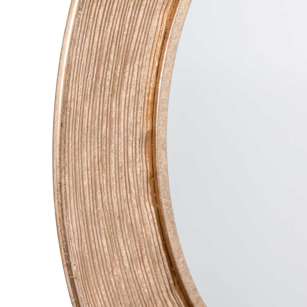 Sari Round Mirror Gold
