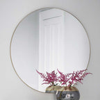 Kirkby Round Mirror Champagne