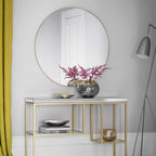 Kirkby Round Mirror Champagne