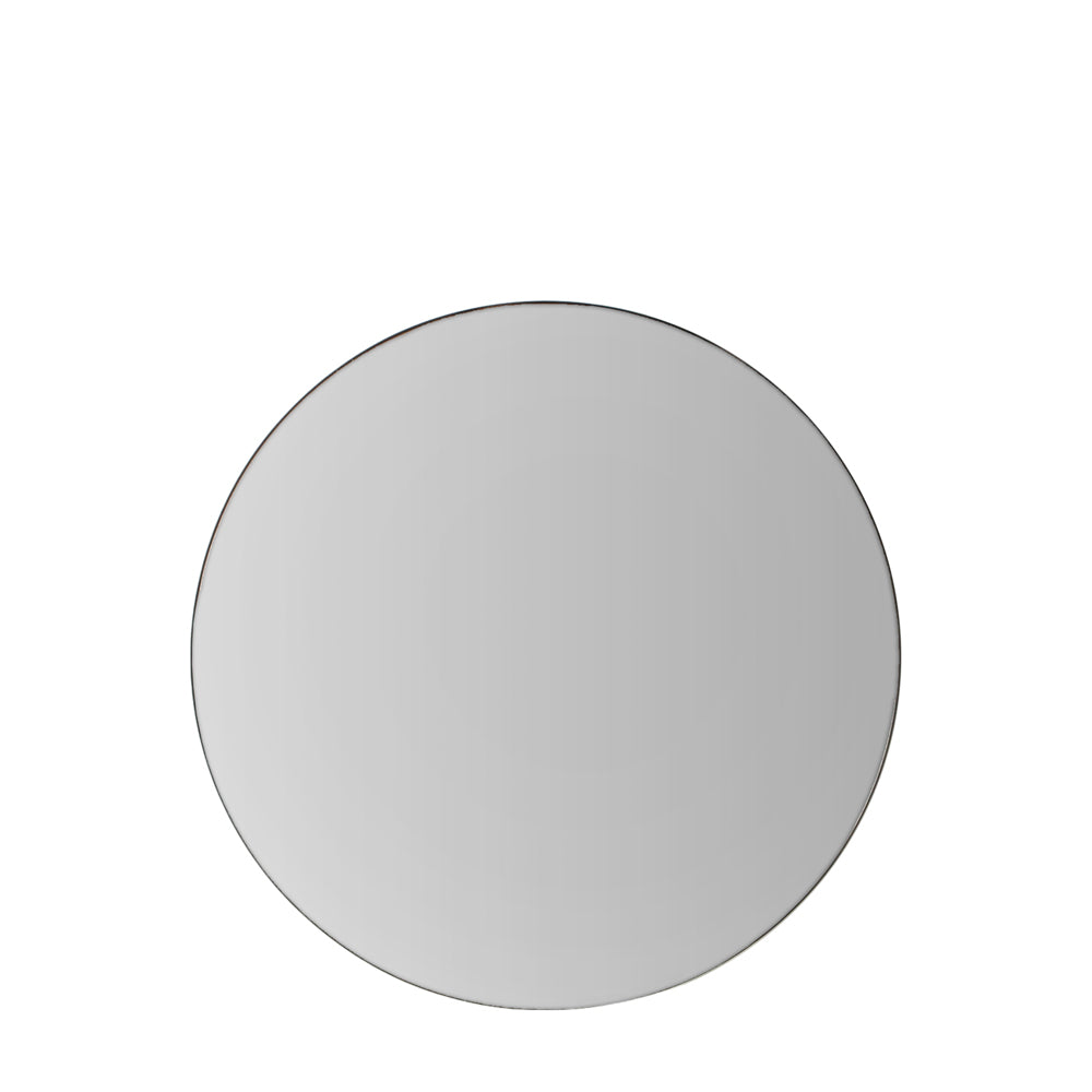 Kirkby Round Mirror Black