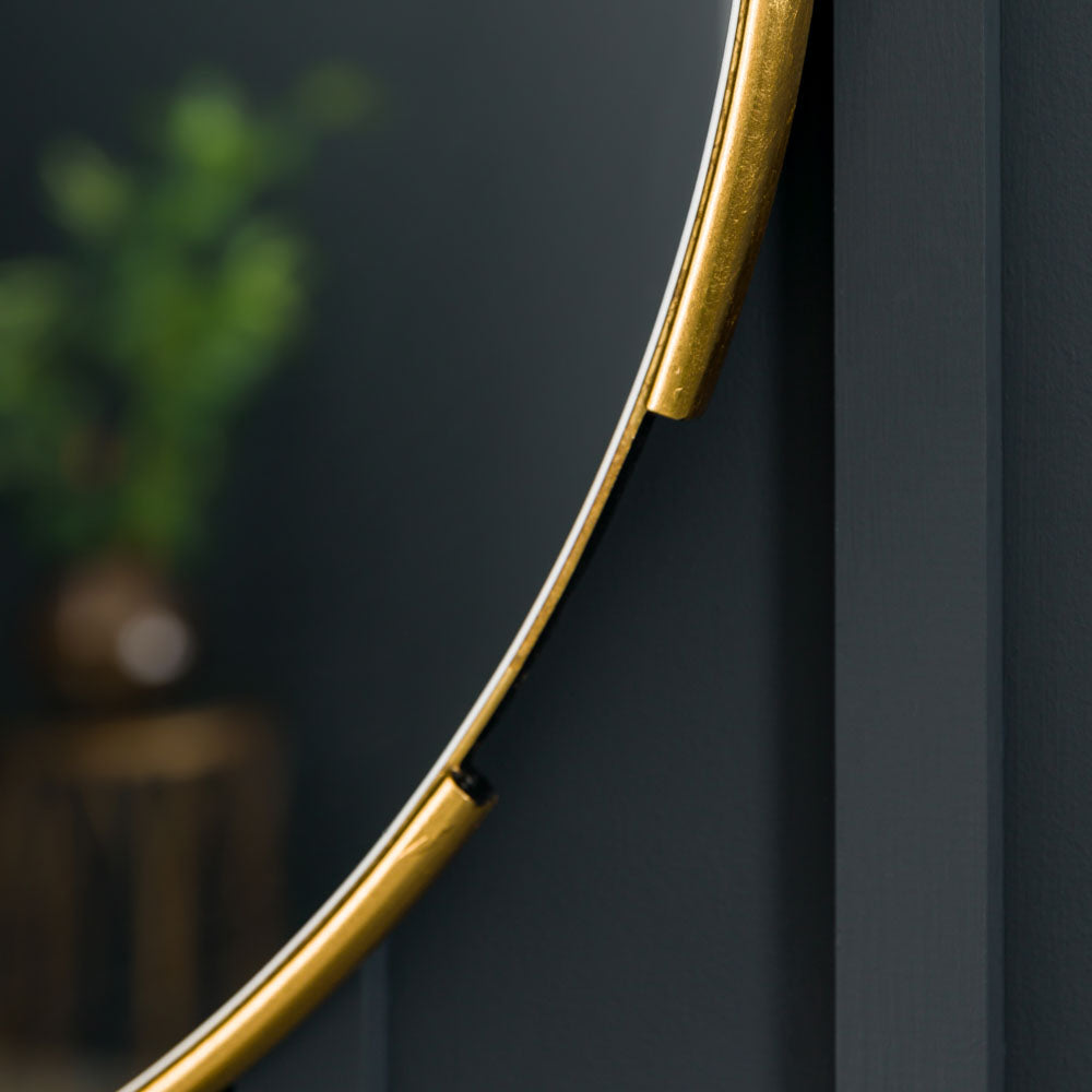 Goleen Round Mirror Gold