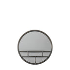 Lichtenstein Round Mirror Black