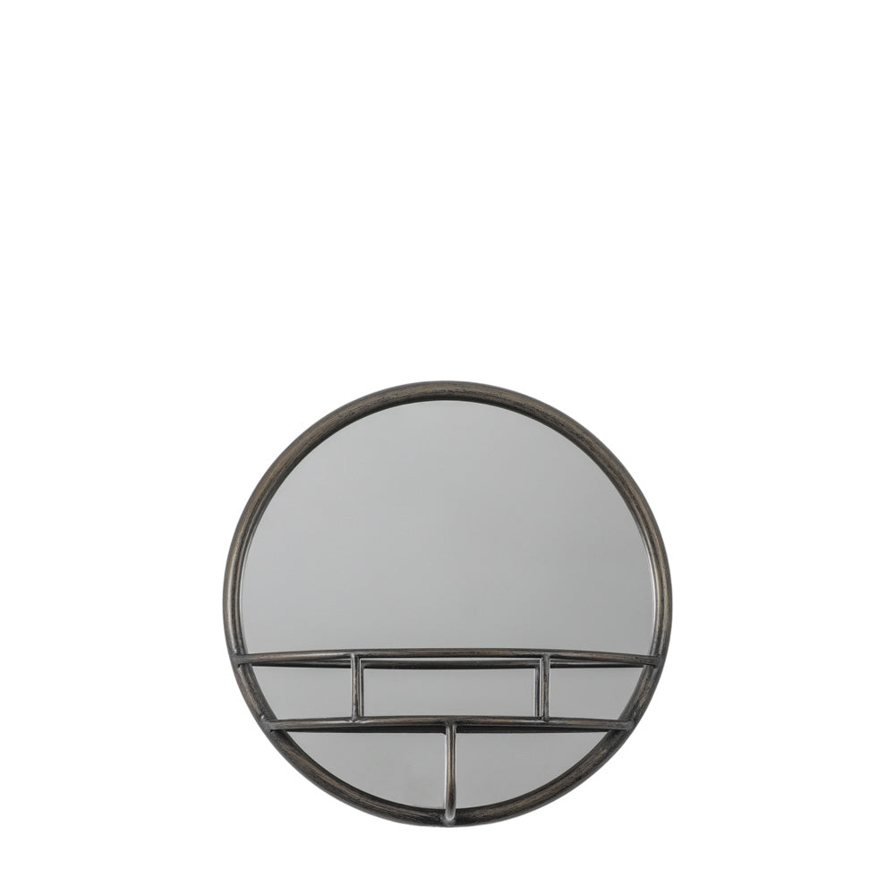 Lichtenstein Round Mirror Black