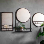 Lichtenstein Round Mirror Black