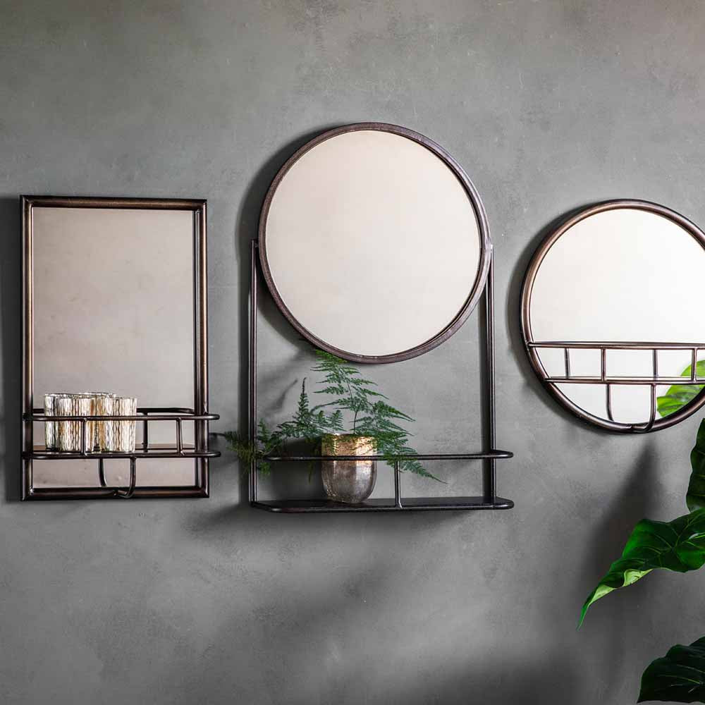 Lichtenstein Rectangle Mirror Black