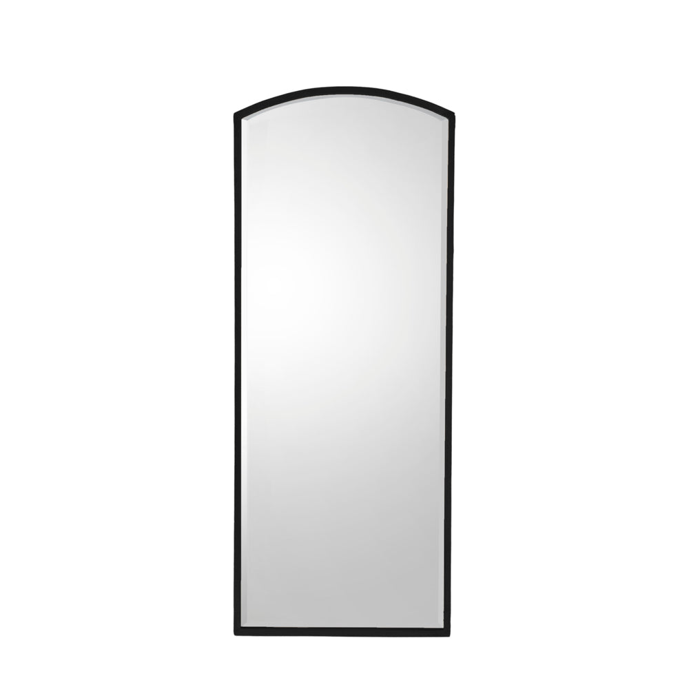 Ramsbury Arch Mirror Black Large