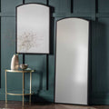 Ramsbury Arch Mirror Black Large