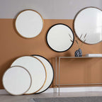 Ramsbury Round Mirror Black Large