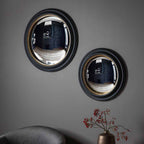 Rocquefort Convex Mirror Large Black / Gold