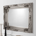Lampedusa Carved Mirror Silver