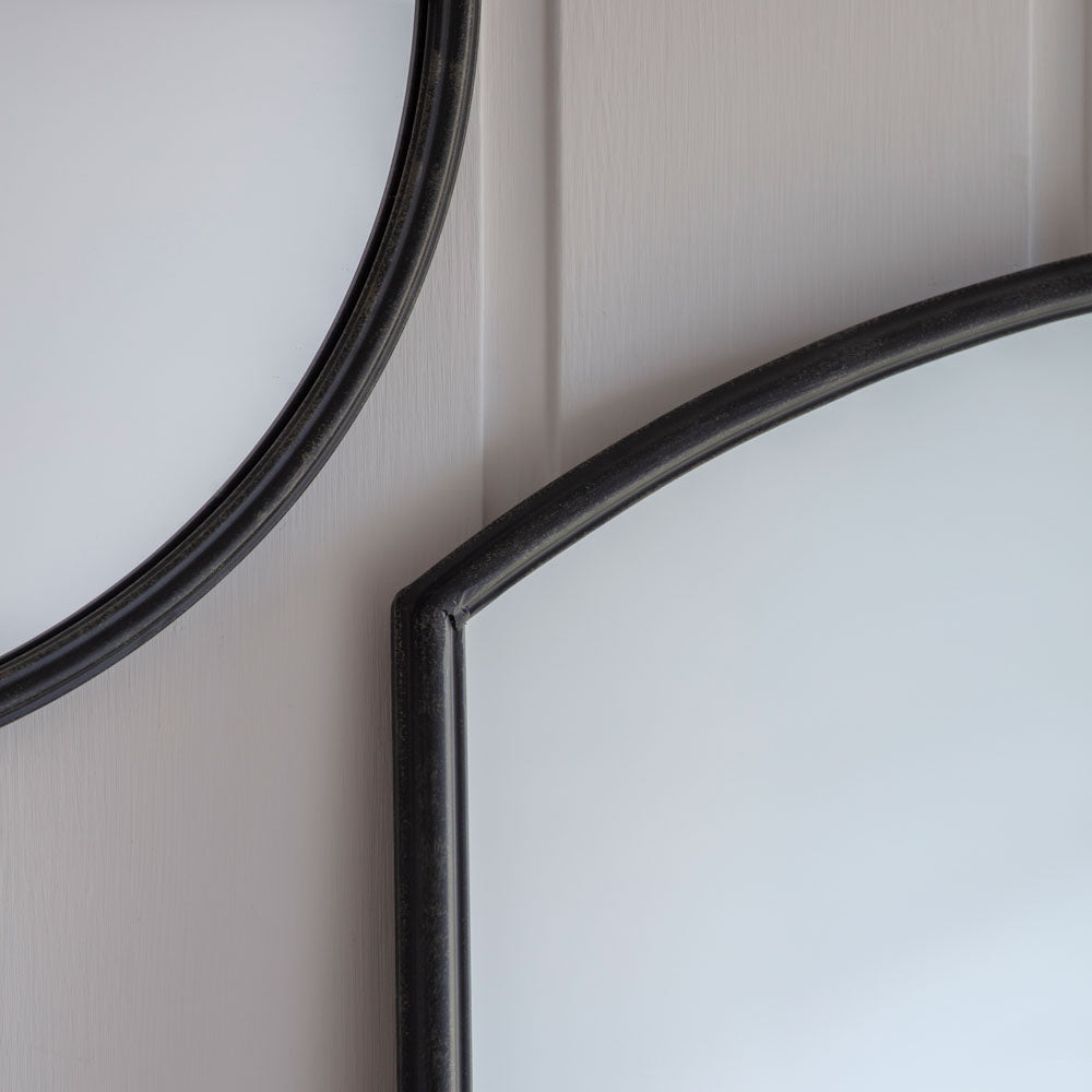Hansel Round Mirror Black