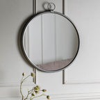 Cloud Silver Round Mirror