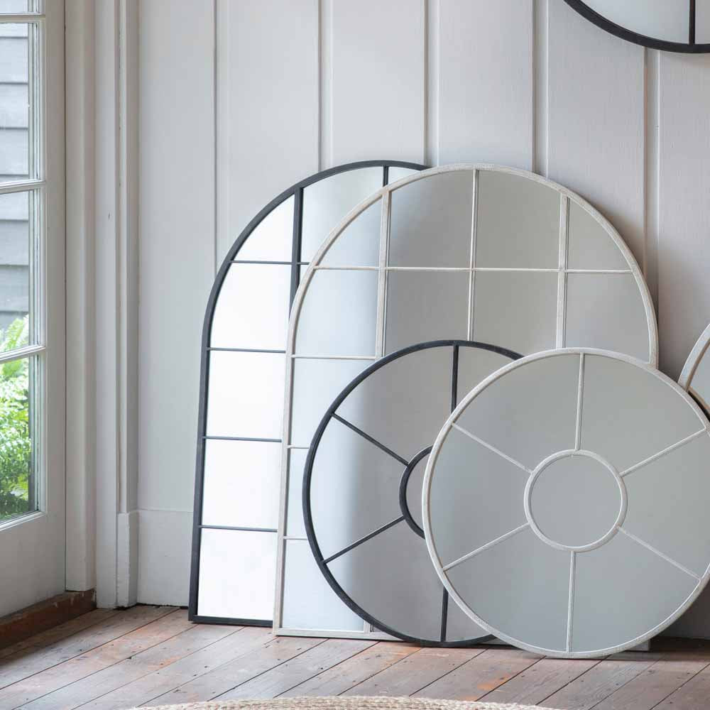 Leamington Arch Mirror Black