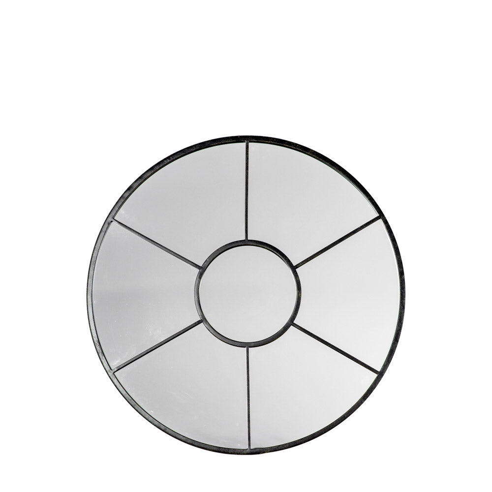 Avila Round Mirror Black