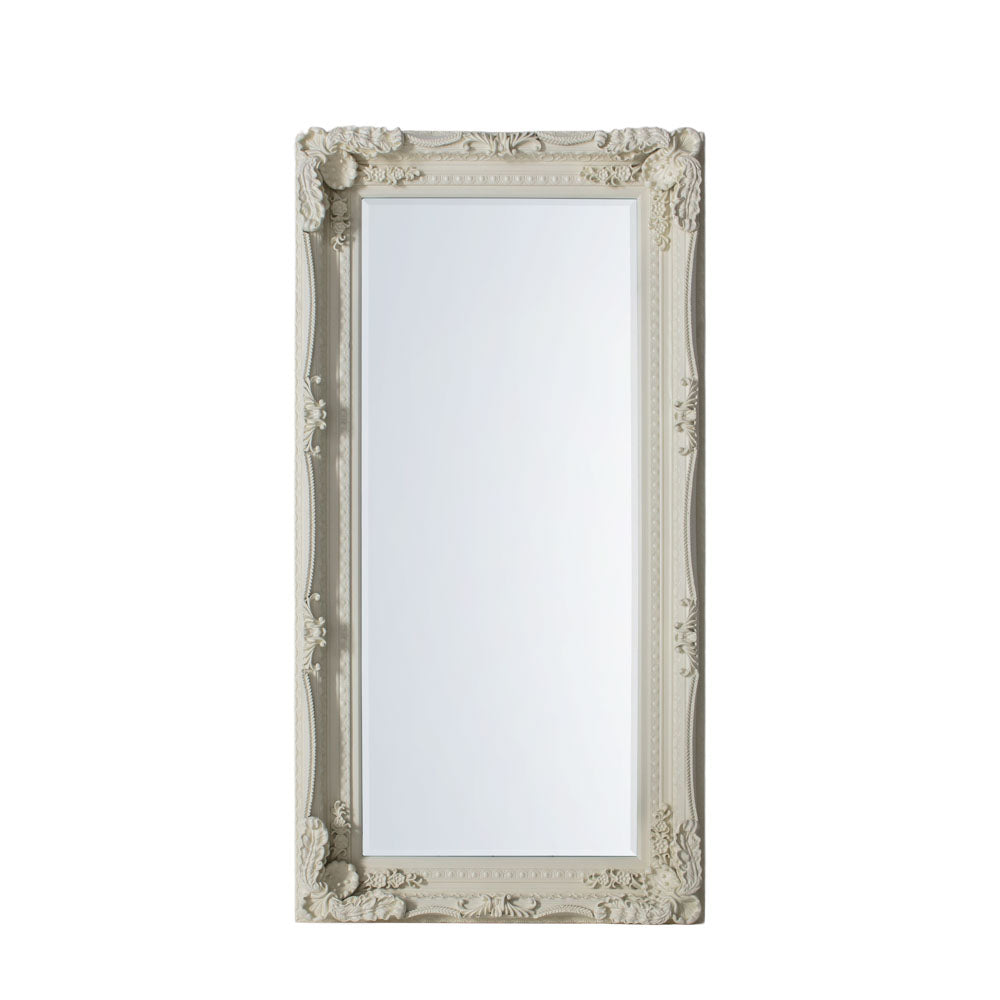 Lampedusa Carved Leaner Mirror Cream