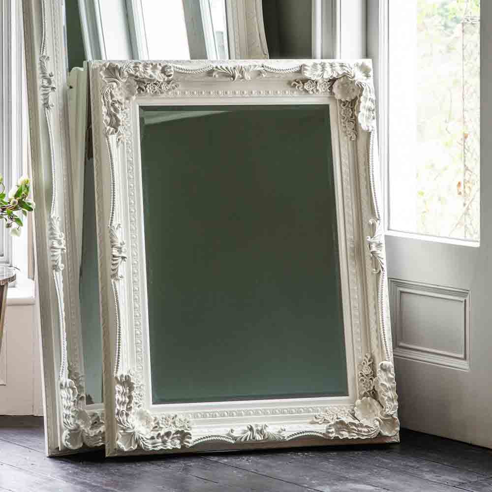 Lampedusa Carved Mirror Cream