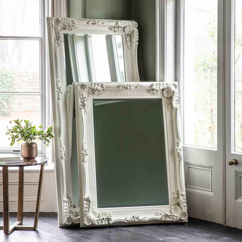 Lampedusa Carved Mirror Cream