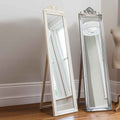 Wingham Wood Cheval Mirror White