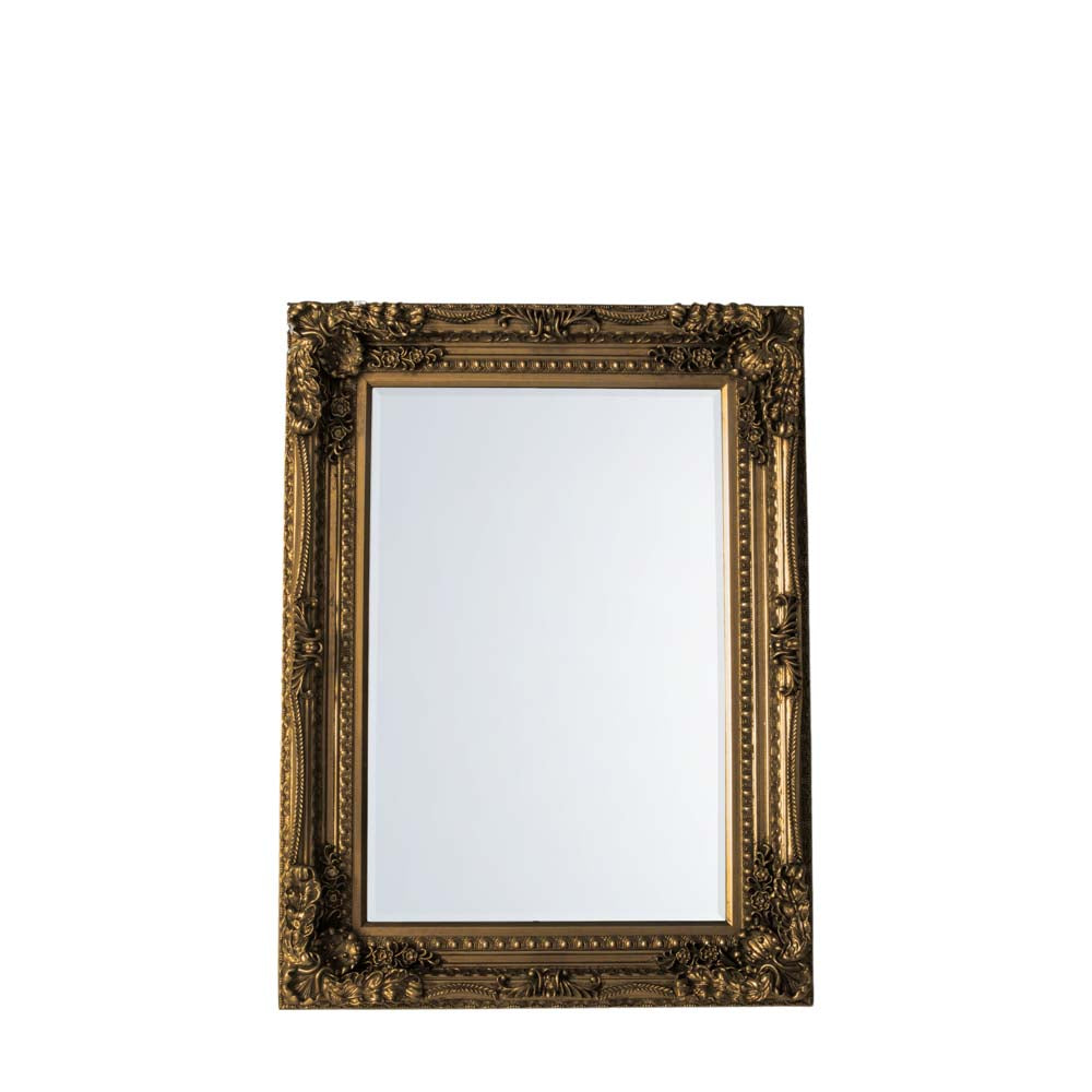 Lampedusa Carved Mirror Gold