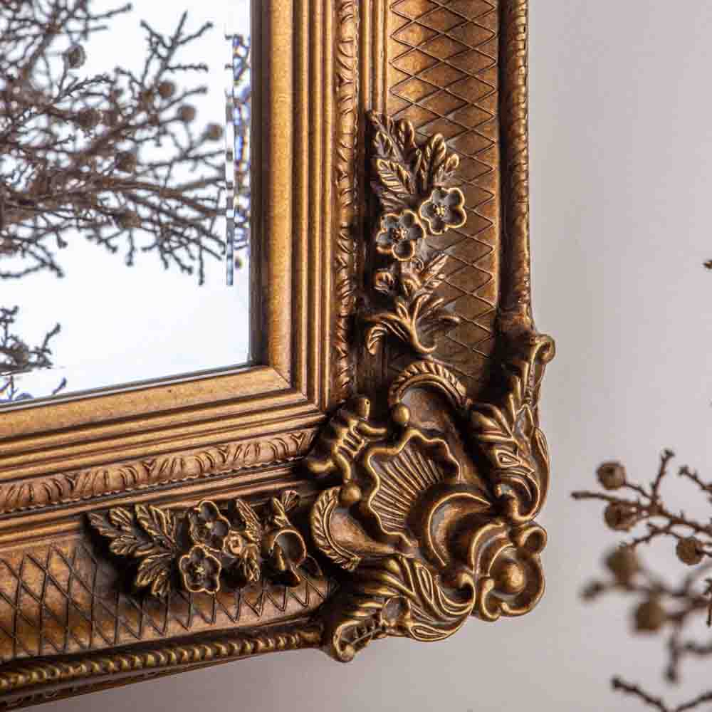 Pepelari Rectangle Mirror Gold