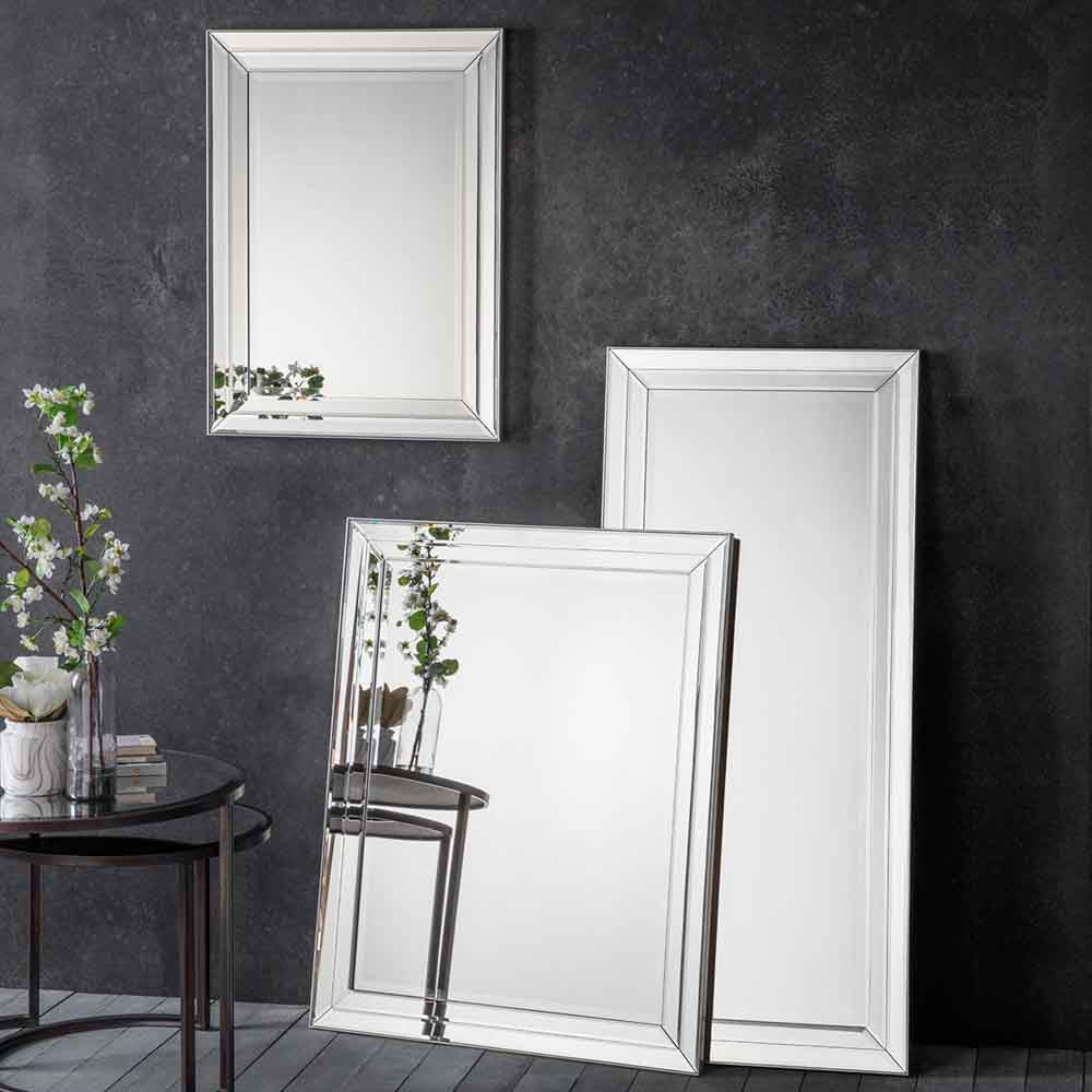 Sven Large Mirror Silver Champagne