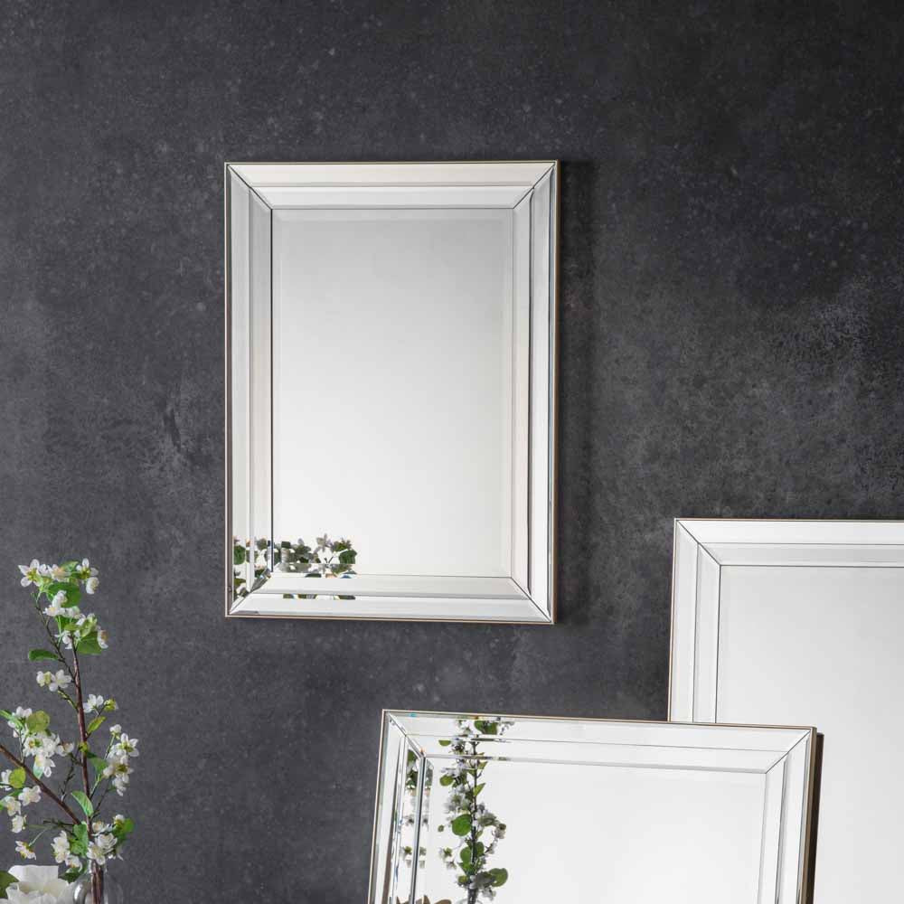 Sven Small Mirror Silver Champagne