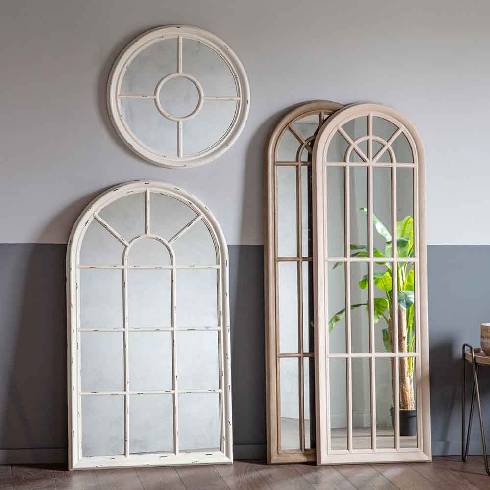 Crowshaw Mirror White