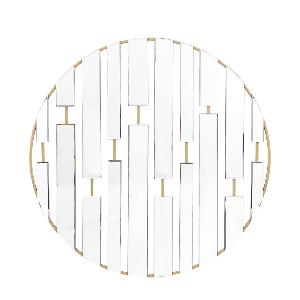 Caerphilly Round Mirror Champagne