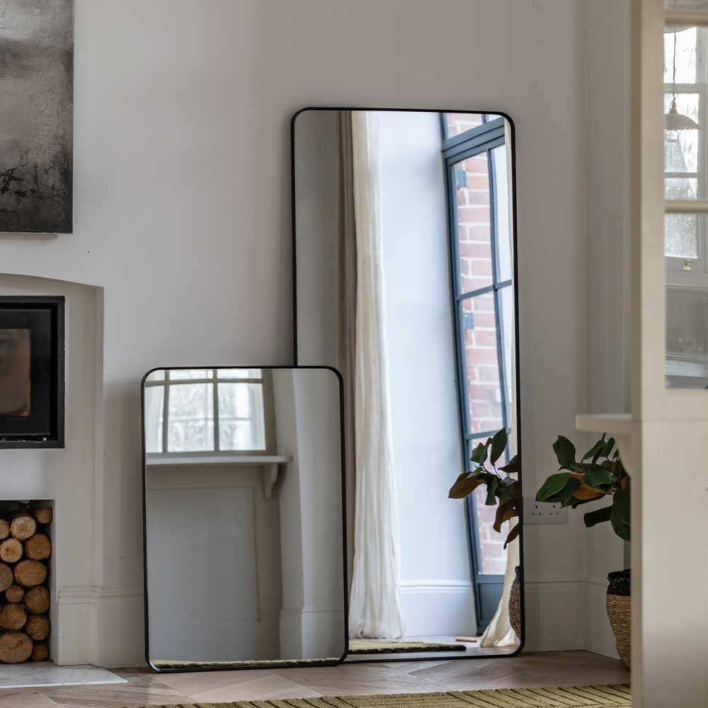 Milton Rectangle Mirror Black