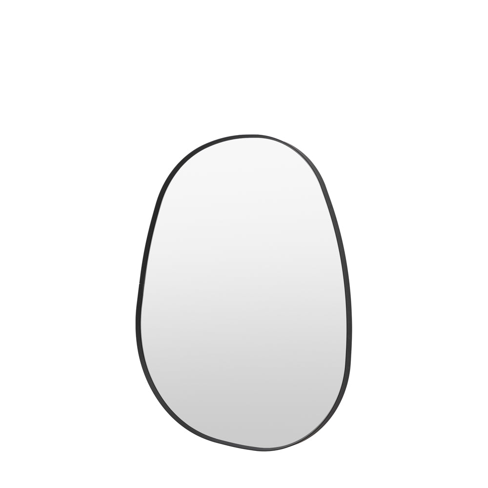 Holworth Pebble Mirror Black Small