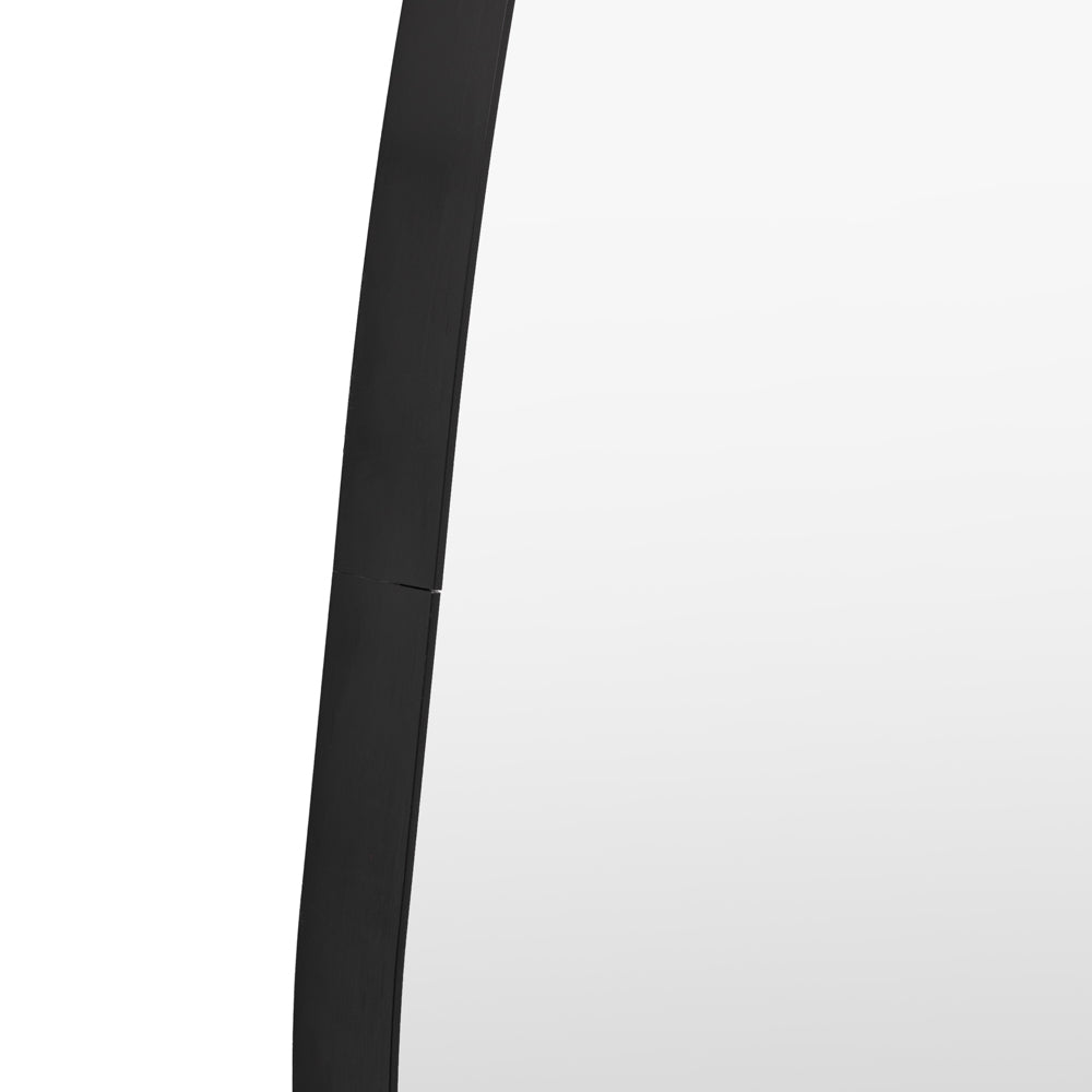 Holworth Pebble Mirror Black Small