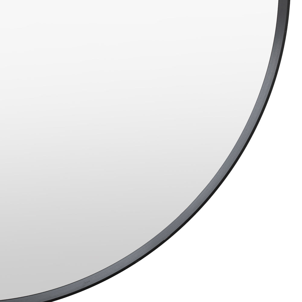 Holworth Pebble Mirror Black Small