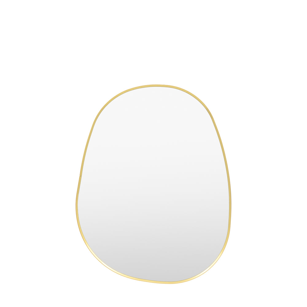 Holworth Pebble Mirror Gold Small