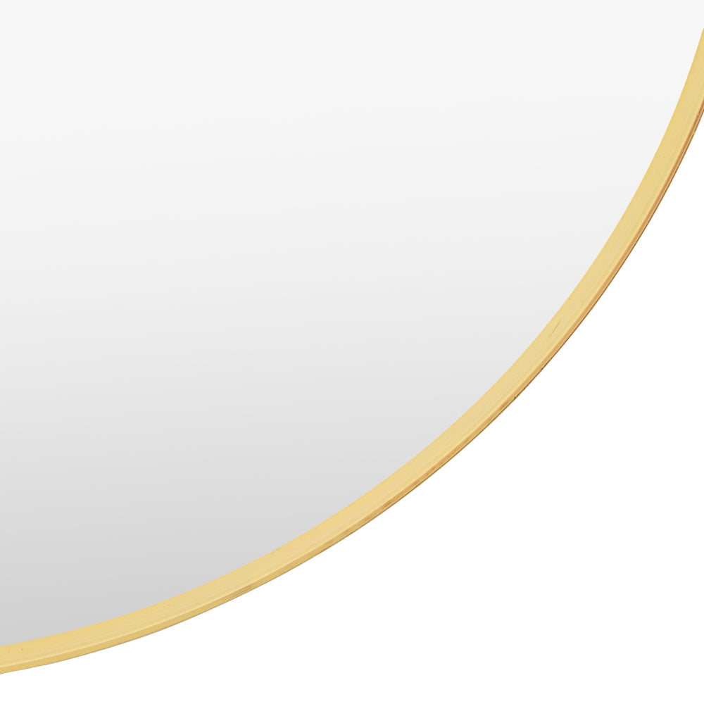 Holworth Pebble Mirror Gold Small