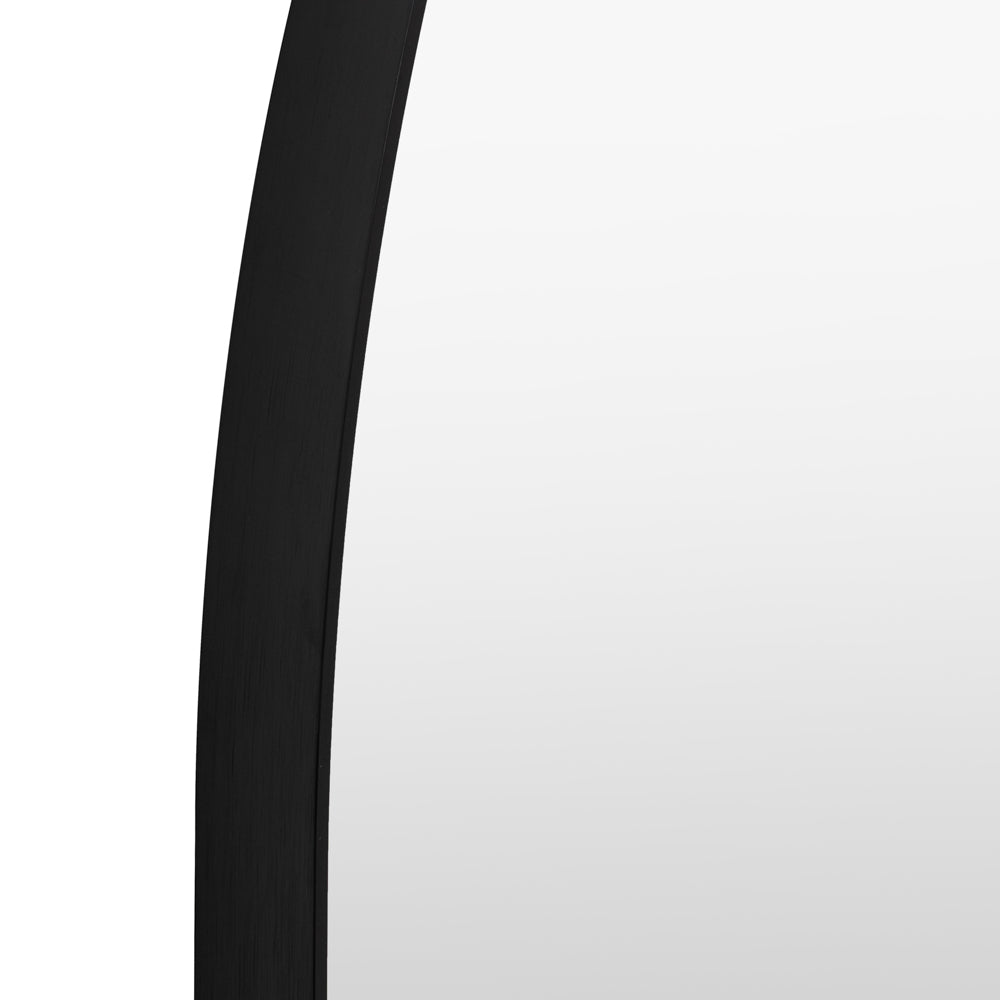 Holworth Overmantle Mirror Black