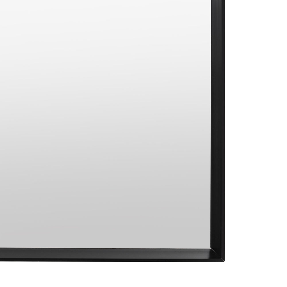 Holworth Overmantle Mirror Black