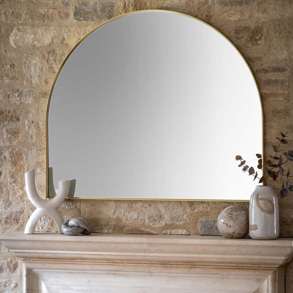 Holworth Overmantle Mirror Gold