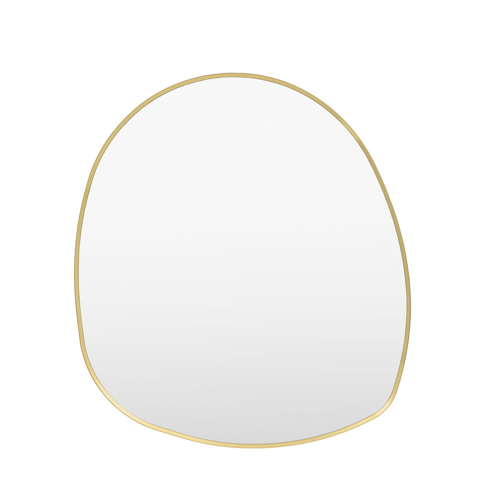 Holworth Pebble Mirror Gold Large