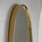 Holworth Pebble Mirror Gold Large